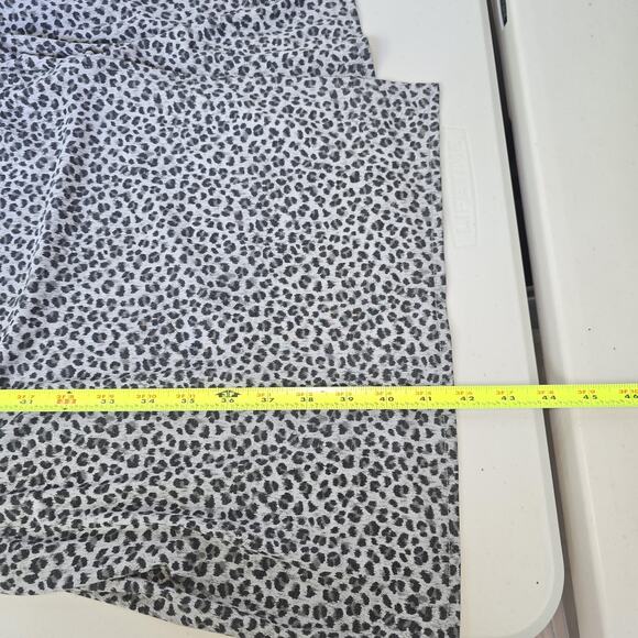 Liz Claiborne Collection Wrap Dress Womens XL Grey Leopard Animal Print Stretchy - Picture 7 of 9